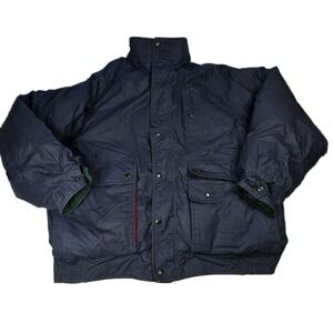 GANT Quilted Insulated Down Parka Jacket Mens‎ XL Reversable Puffer Coat Vintage